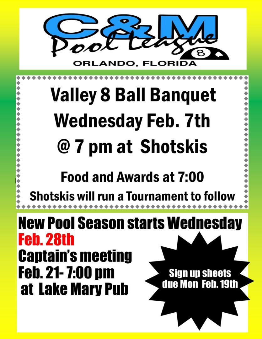 pool banquet FEBRUARY 2024